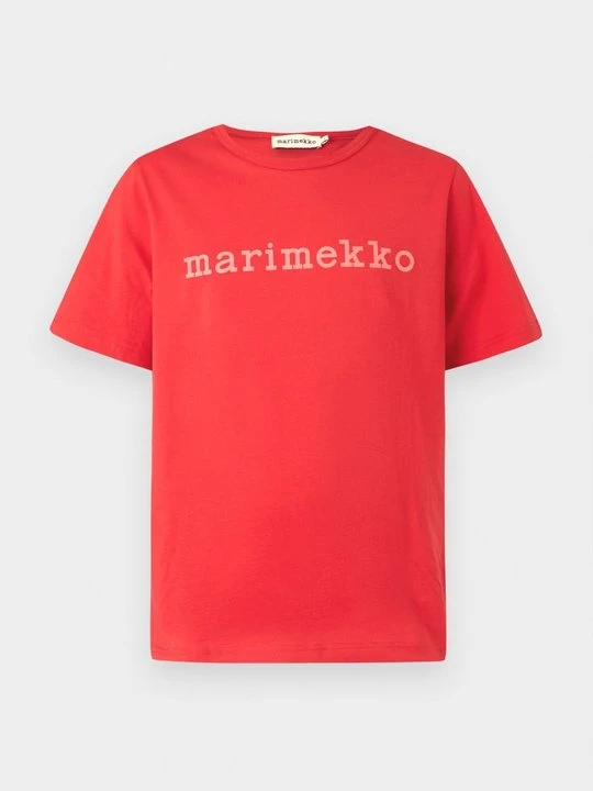 Zdjęcie produktu T-shirt z nadrukiem Marimekko czerwony