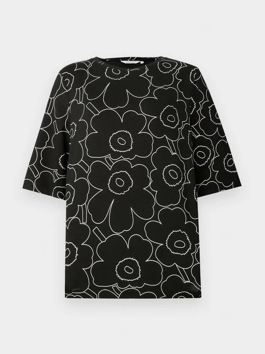 Zdjęcie produktu T-shirt z nadrukiem Marimekko czarny
