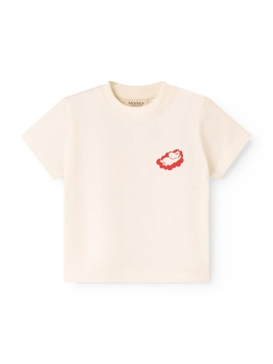 Zdjęcie produktu T-shirt z nadrukiem MarMar mleczny