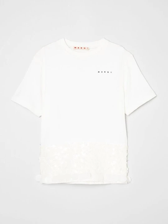 Zdjęcie produktu T-shirt z nadrukiem Marni mleczny