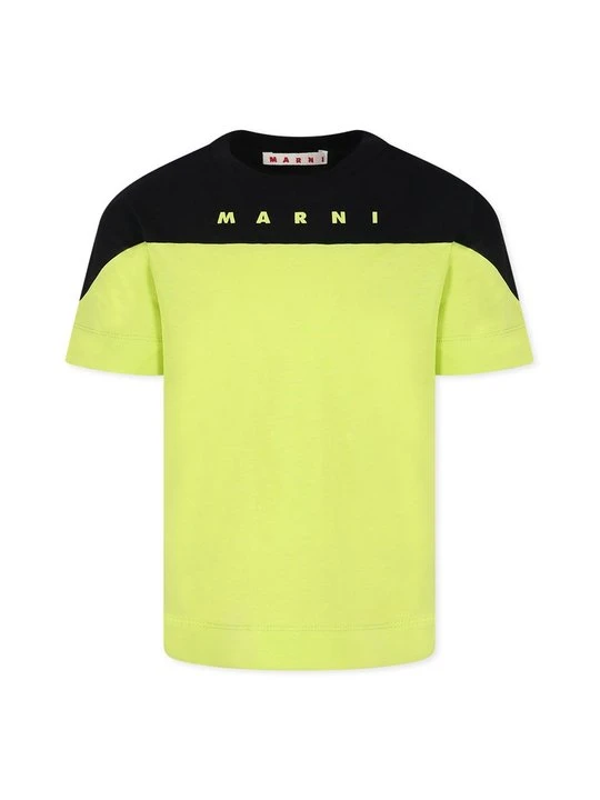 Zdjęcie produktu T-shirt z nadrukiem Marni jasnozielony