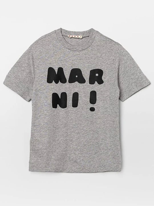 Zdjęcie produktu T-shirt z nadrukiem Marni szary
