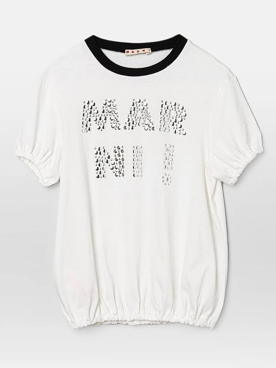 Zdjęcie produktu T-shirt z nadrukiem Marni mleczny
