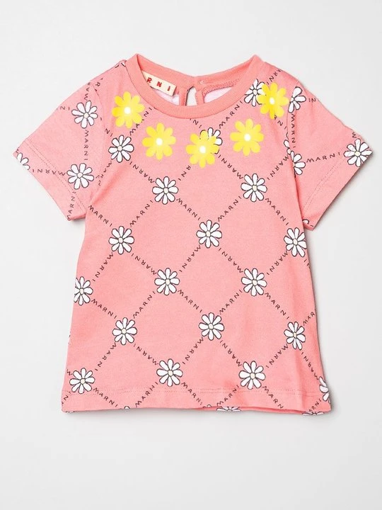Zdjęcie produktu T-shirt z nadrukiem Marni morelowy