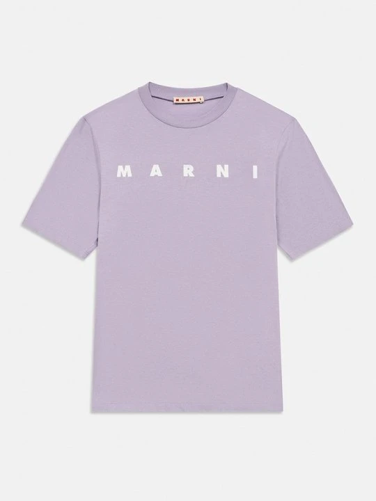 Zdjęcie produktu T-shirt z nadrukiem Marni liliowy