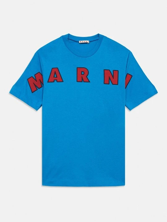 Zdjęcie produktu T-shirt z nadrukiem Marni niebieski