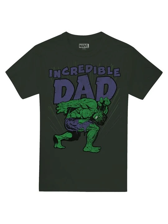 Zdjęcie produktu T-shirt z nadrukiem Marvel ciemnozielony