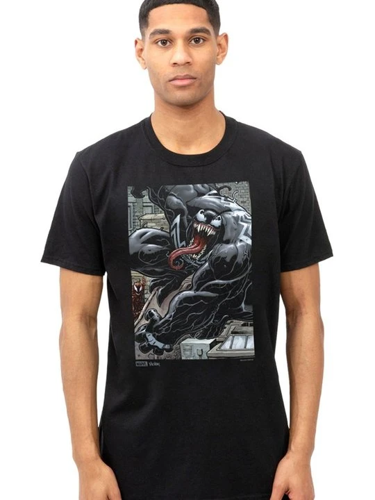 Zdjęcie produktu T-shirt z nadrukiem Marvel czarny