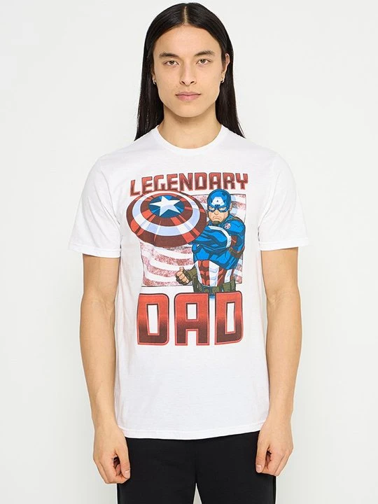 Zdjęcie produktu T-shirt z nadrukiem Marvel biały