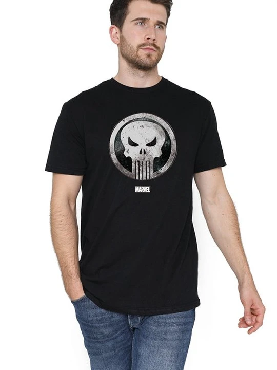 Zdjęcie produktu T-shirt z nadrukiem Marvel czarny