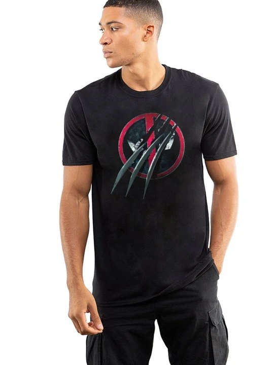 Zdjęcie produktu T-shirt z nadrukiem Marvel czarny