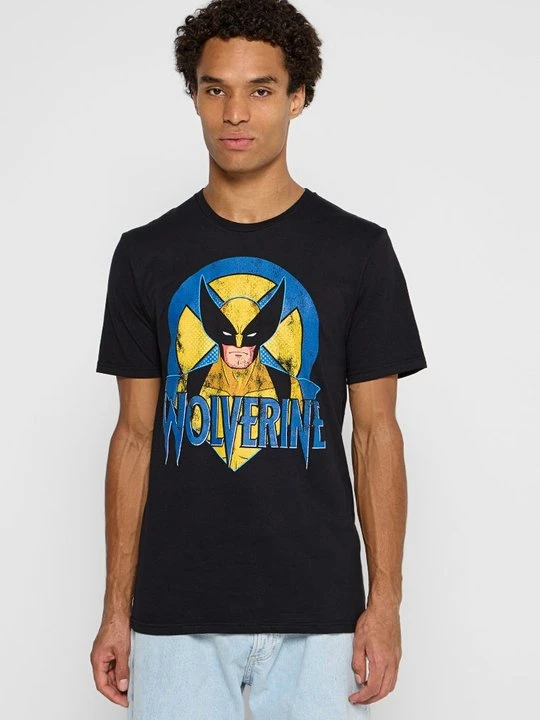 Zdjęcie produktu T-shirt z nadrukiem Marvel czarny