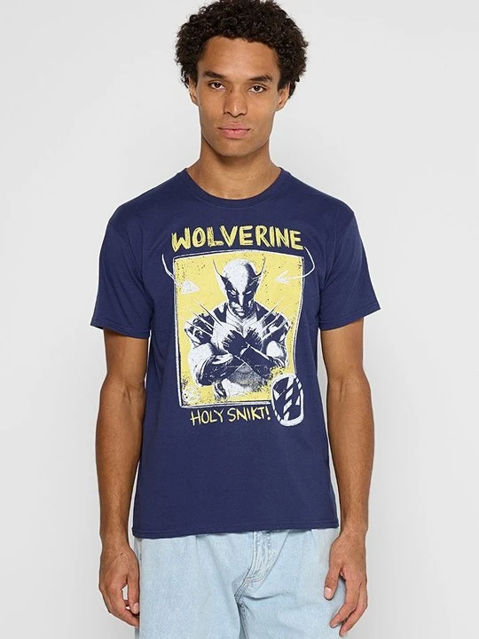 Zdjęcie produktu T-shirt z nadrukiem Marvel granatowy