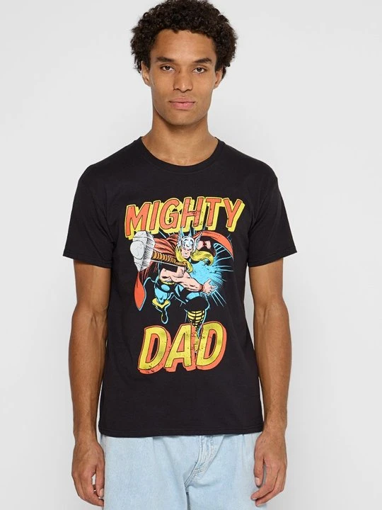 Zdjęcie produktu T-shirt z nadrukiem Marvel czarny