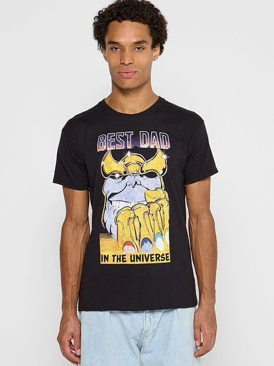 Zdjęcie produktu T-shirt z nadrukiem Marvel czarny