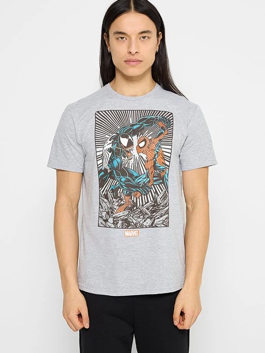 Zdjęcie produktu T-shirt z nadrukiem Marvel szary