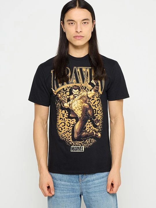 Zdjęcie produktu T-shirt z nadrukiem Marvel czarny