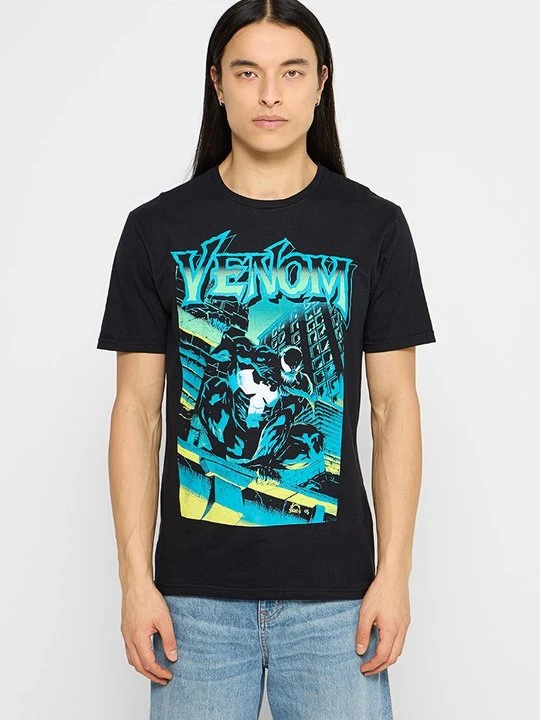 Zdjęcie produktu T-shirt z nadrukiem Marvel czarny