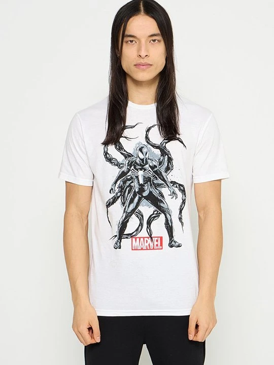 Zdjęcie produktu T-shirt z nadrukiem Marvel biały