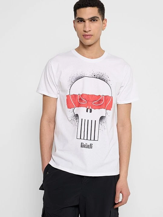 Zdjęcie produktu T-shirt z nadrukiem Marvel biały