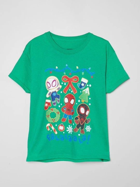Zdjęcie produktu T-shirt z nadrukiem Marvel zielony