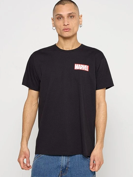 Zdjęcie produktu T-shirt z nadrukiem Marvel czarny