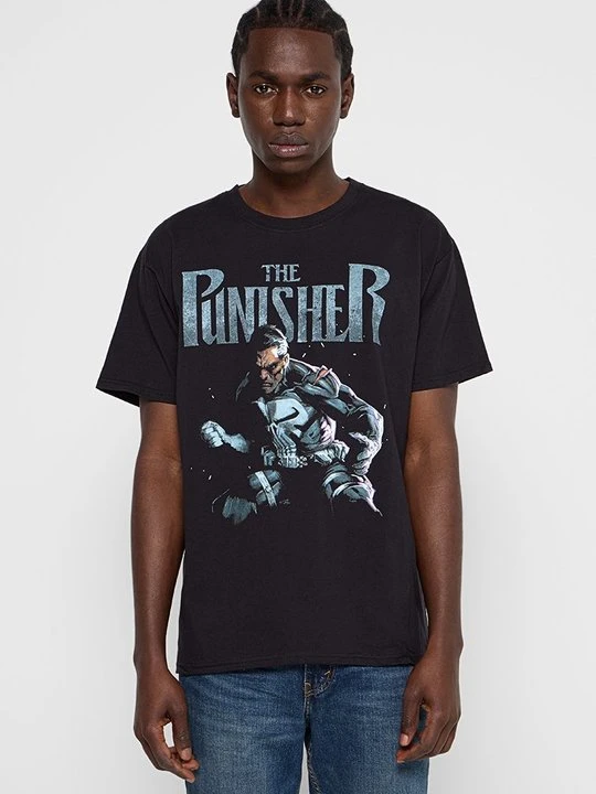 Zdjęcie produktu T-shirt z nadrukiem Marvel czarny