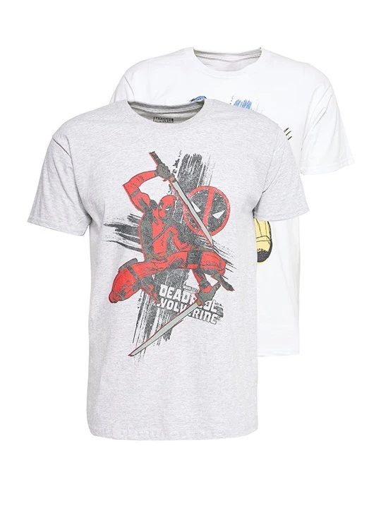 Zdjęcie produktu T-shirt z nadrukiem Marvel jasnoszary