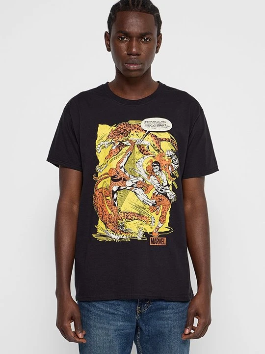 Zdjęcie produktu T-shirt z nadrukiem Marvel czarny