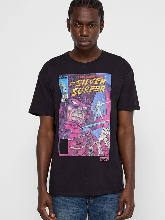 Zdjęcie produktu T-shirt z nadrukiem Marvel czarny