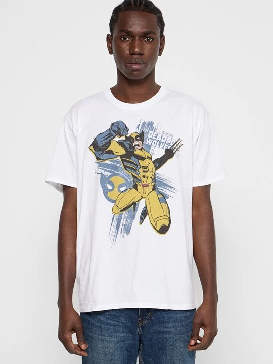 Zdjęcie produktu T-shirt z nadrukiem Marvel biały