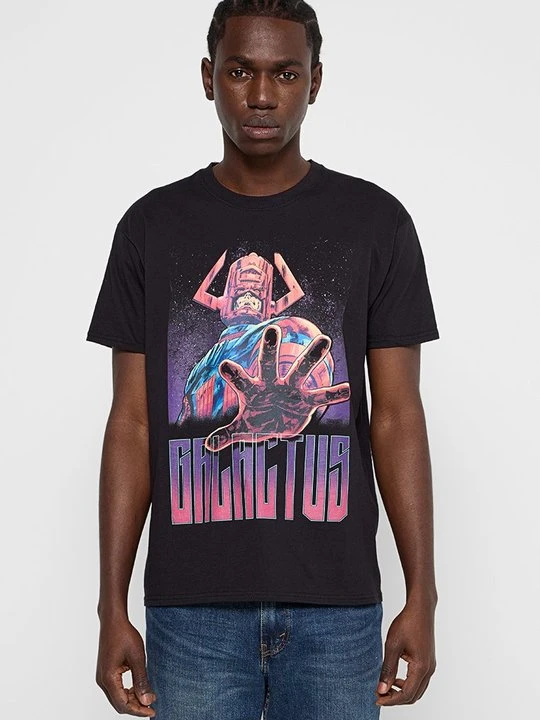 Zdjęcie produktu T-shirt z nadrukiem Marvel czarny