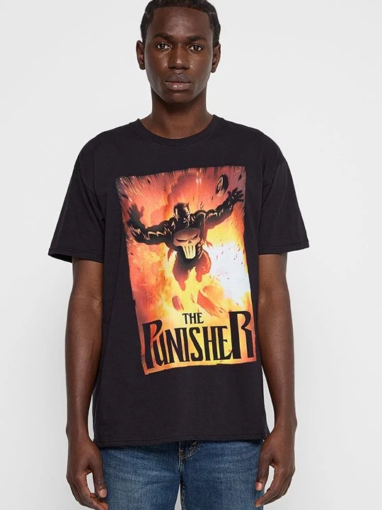 Zdjęcie produktu T-shirt z nadrukiem Marvel czarny