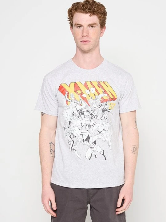 Zdjęcie produktu T-shirt z nadrukiem Marvel jasnoszary