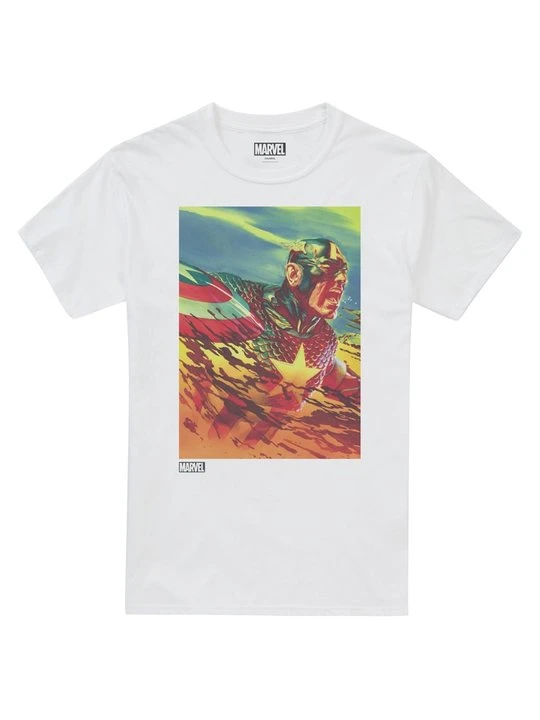 Zdjęcie produktu T-shirt z nadrukiem Marvel biały