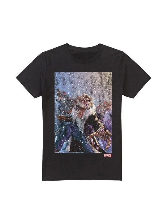 Zdjęcie produktu T-shirt z nadrukiem Marvel czarny