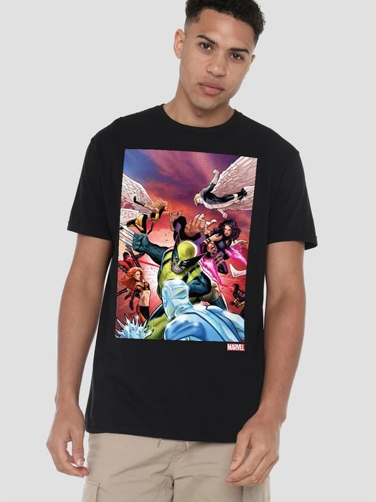 Zdjęcie produktu T-shirt z nadrukiem Marvel czarny