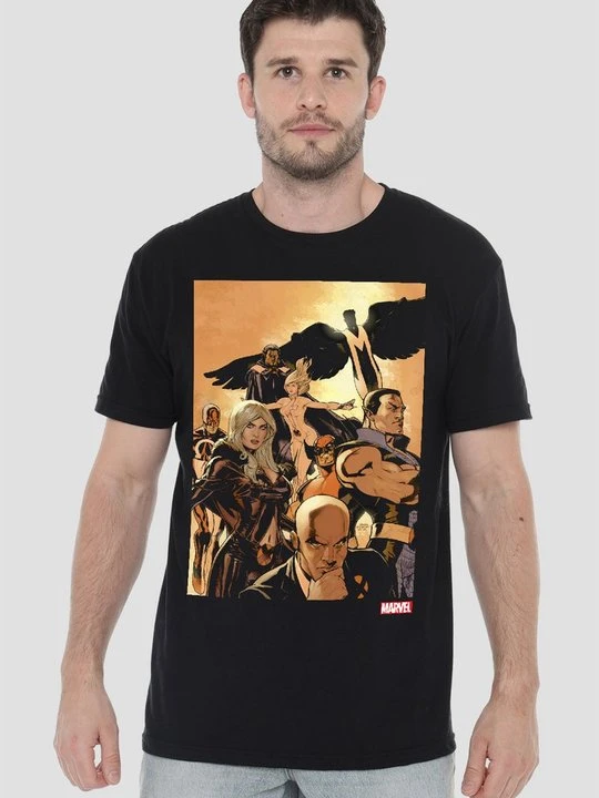Zdjęcie produktu T-shirt z nadrukiem Marvel czarny