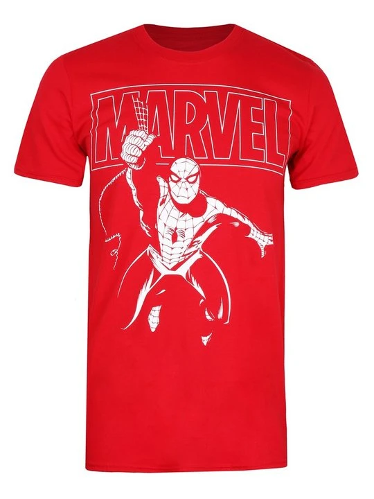 Zdjęcie produktu T-shirt z nadrukiem Marvel czerwony