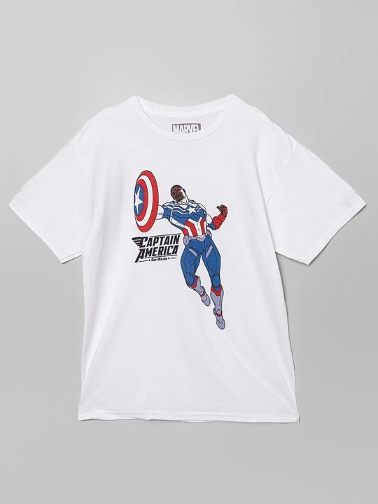 Zdjęcie produktu T-shirt z nadrukiem Marvel biały