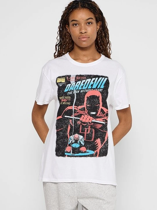 Zdjęcie produktu T-shirt z nadrukiem Marvel biały