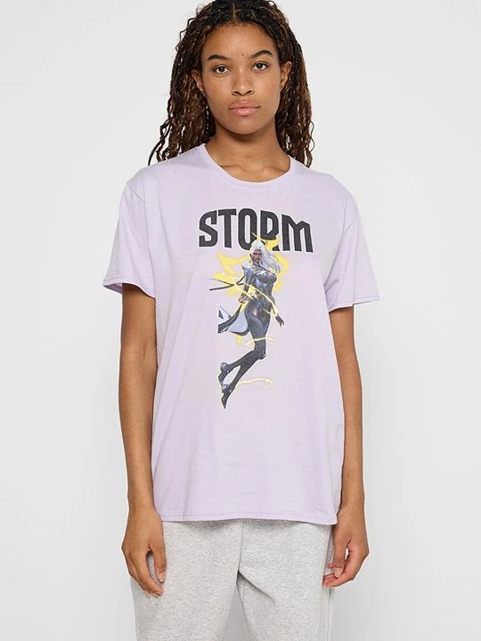 Zdjęcie produktu T-shirt z nadrukiem Marvel liliowy