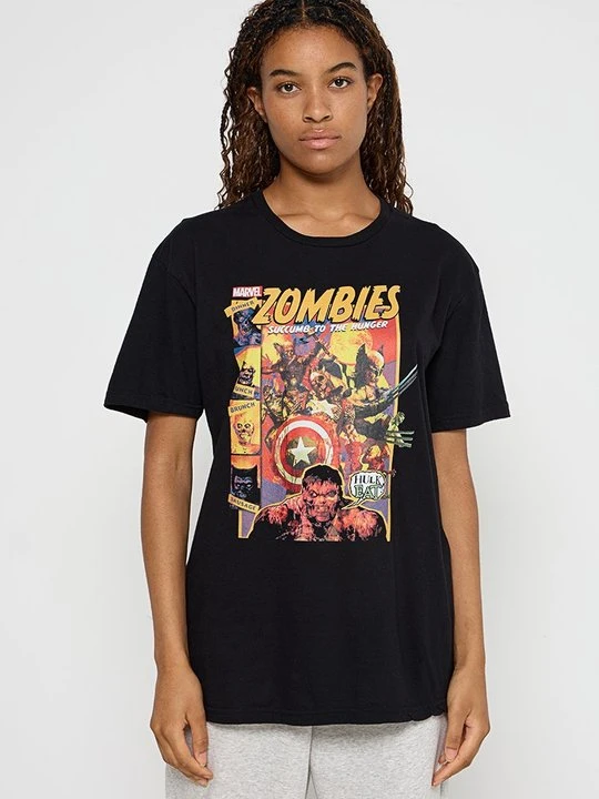 Zdjęcie produktu T-shirt z nadrukiem Marvel czarny