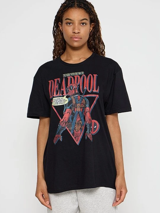 Zdjęcie produktu T-shirt z nadrukiem Marvel czarny