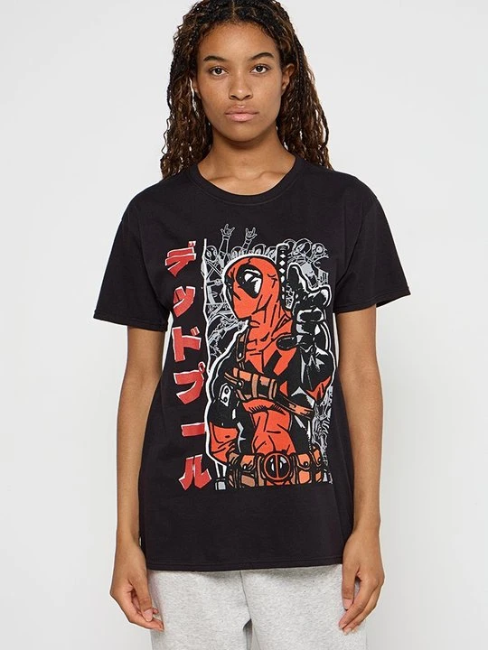 Zdjęcie produktu T-shirt z nadrukiem Marvel czarny