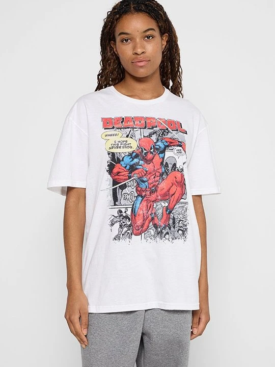 Zdjęcie produktu T-shirt z nadrukiem Marvel biały