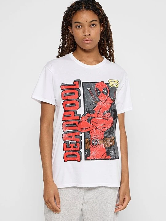 Zdjęcie produktu T-shirt z nadrukiem Marvel biały