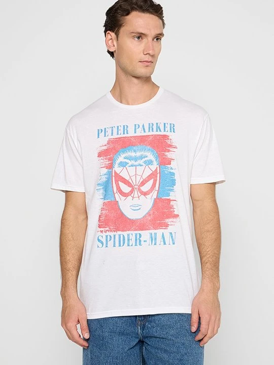 Zdjęcie produktu T-shirt z nadrukiem Marvel biały