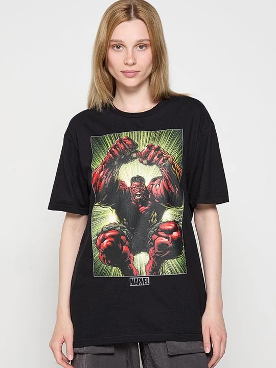 Zdjęcie produktu T-shirt z nadrukiem Marvel czarny