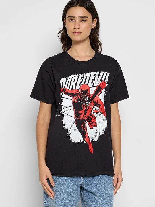 Zdjęcie produktu T-shirt z nadrukiem Marvel czarny